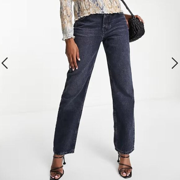 NWOT Asos Blue/Black Wash Jeans - Picture 1 of 8